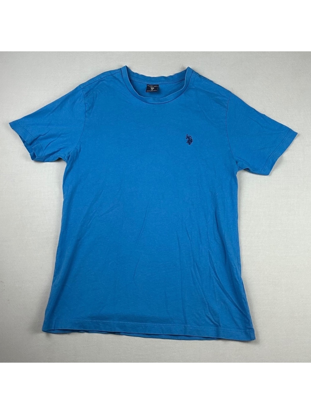 U.S. Polo Assn. - Blue Short-Sleeve Tee with front Logo - Men Size Small